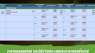 ราคาบอล แทงให้รู้จักประเภทของราคาบอลที่ควรรู้