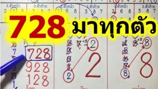 เสี่ยงโชค เลข728ออก728แม่นจริงถูก6งวดติด!ลงให้งวด1กันยายน2566รีบจดไว้เลย