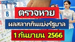 ใบ้หวย ตรวจหวยผลการออกรางวัลสลากกินแบ่งรัฐบาลงวดที่ 1 2566